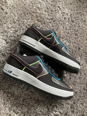 women's nike black air force 1 low trainers