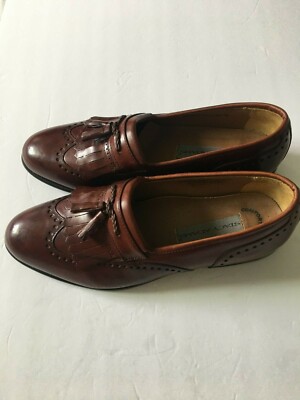 Stacy Adams Comfort Flex Men Size 10M Brown Leather Tassel  display picture 2