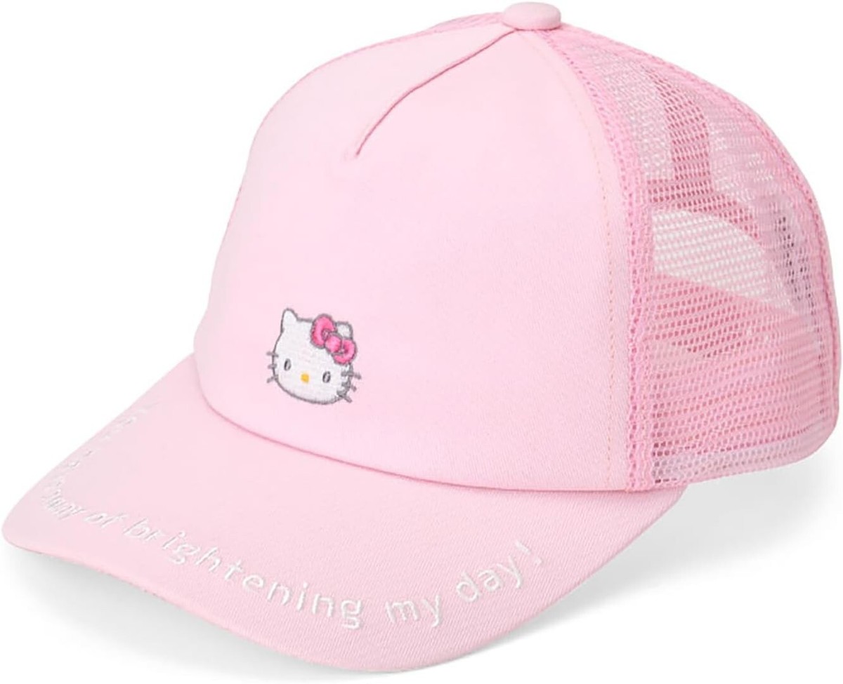 Sanrio] Kids Mesh Cap Hello Kitty Hat 100% Cotton Mesh:100
