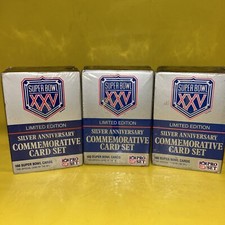 Three boxes total Super Bowl XXV Factory Sealed Pro Set Trading Cards