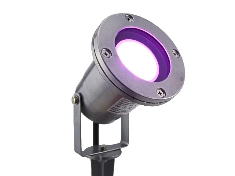 5W RGB+CCT LED Gartenstrahler Außenstrahler WiFi WLan Alexa, Google 230V silber - Bild 2 von 4