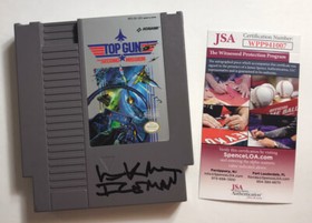 VAL KILMER Signed TOP GUN MAVERICK NES Game Cartridge Autograph JSA COA Cert