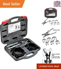 Sturdy Piston Ring Compression Tool Kit with Ergonomic Design and Storage Case