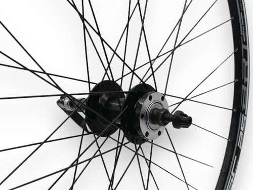 Laufrad Hinterrad 29" MTB schwarz für Schraubkranz 7/8-fach & Scheibenbremse - Bild 3 von 4