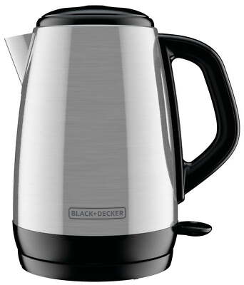 BLACK+DECKER 1.7 Liter Electric Cordless Kettle, Stainless Steel,NEW,USA.