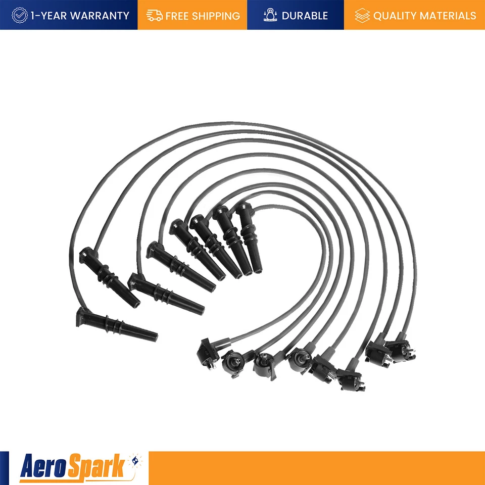 2pcs Ignition Coil & Wireset & 8pcs Motorcraft Spark Plug for Ford Ranger FD487 - Image 4 of 4