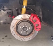 1994 -2004 Mustang 14" Front Brake Rotor Adapter Brackets UpgradeGT Cobra Bullit