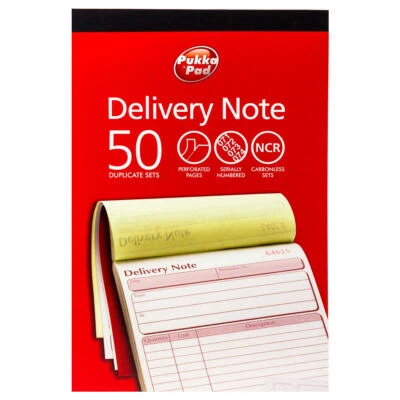 Pukka Pad Duplicate Delivery Notebook Carbonless 50 Sets DCU5881 Warehouse New