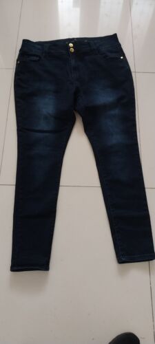 City Chic denim stretch Asha high rise skinny jeans size 18 as new - Picture 1 of 9