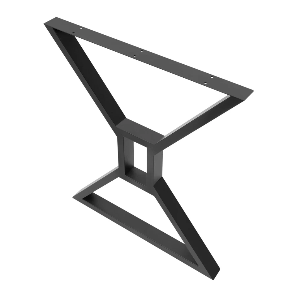 Juego de 2 patas de mesa de metal para escritorio 28 patas de mesa de comedor hágalo usted mismo industrial Foto 4 de 4