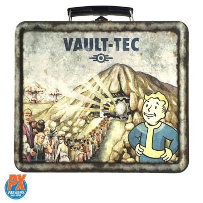 FALLOUT   PX Excl   VAULT-TEC Weathered Tin Tote + Blaster   Ships Free