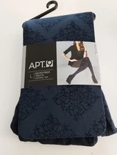 Apt. 9 Microfiber Tights Control Top Navy. Size Large.