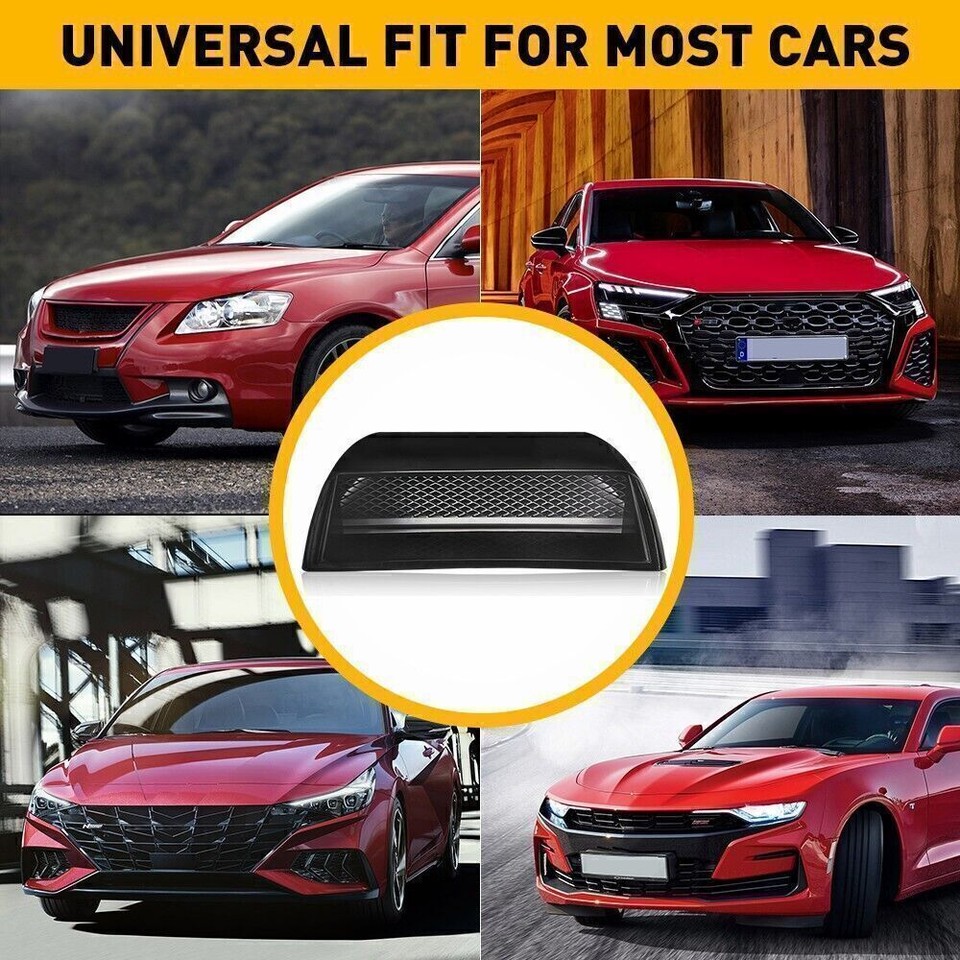 Universal Car Decorative Air Flow Intake Hood Scoop Vent Bonnet
