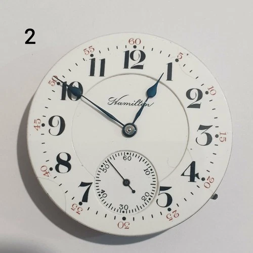 Hamilton   pocket watch movement size 16, Jewels  21, pos. 5. works