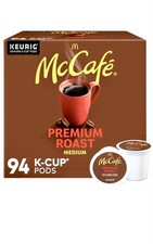 McCafe Premium Roast K-Cup Coffee Pods 94 ct. New
