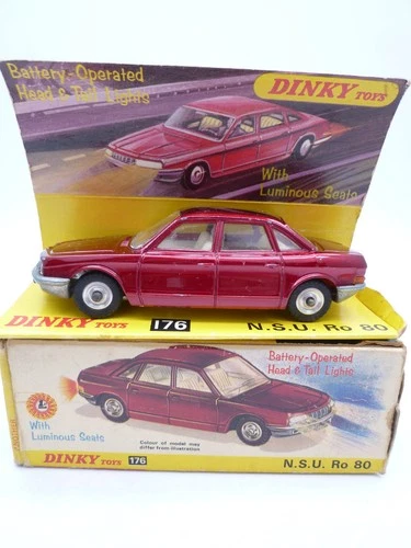 VINTAGE DINKY TOYS 176 NSU RO80 IN ORIGINAL BOX 1969-74
