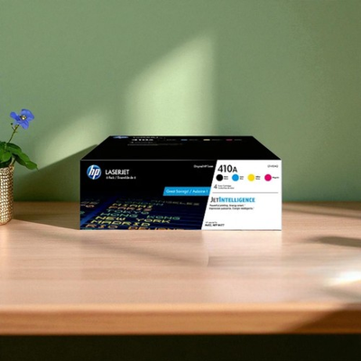 #ad HP 410A 4 Pack Original LaserJet Toner Cartridge CF410A CF413A $268.99