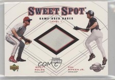 2001 Sweet Spot Game-Used Bases Level 1 Cal Ripken Jr Scott Rolen HOF 0x3f