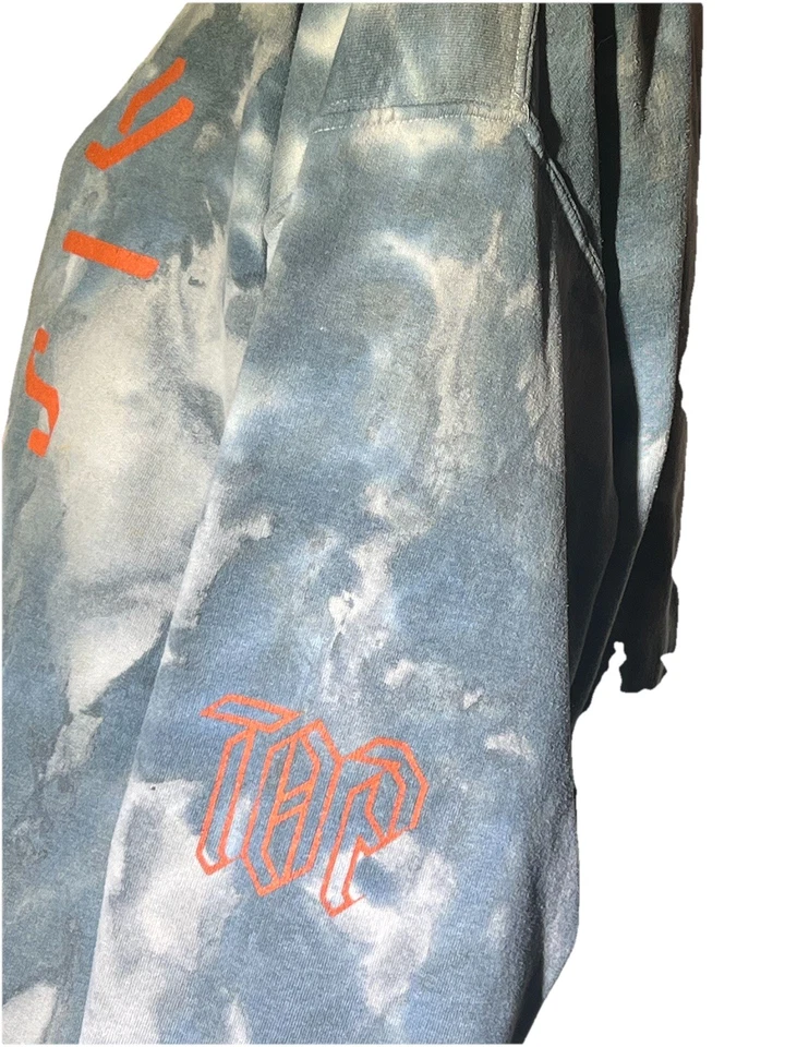 Twenty One Pilots Pullover Sudadera con Capucha Talla L Gris/Blanco Tie Dye Street Skate Foto 2 de 4
