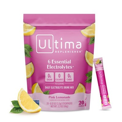 Daily Electrolyte Powder   Pink Lemonade, 20 Stickpacks   Zero Sugar Hydratio...