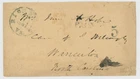 Mr Fancy Cancel CSA STAMPLESS COVER RICHMOND DAY DATE INVERTED 1861 CDS CSA$100