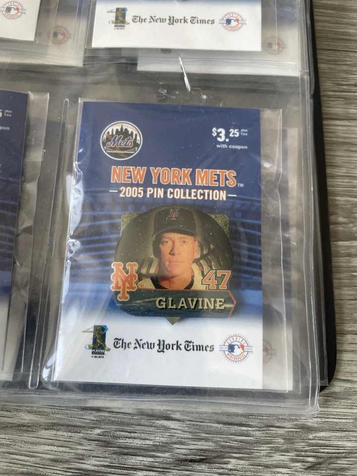 🔥 2005 New York Mets Pin Collection New York Times Complete Set of 25 • New - Image 3 of 4