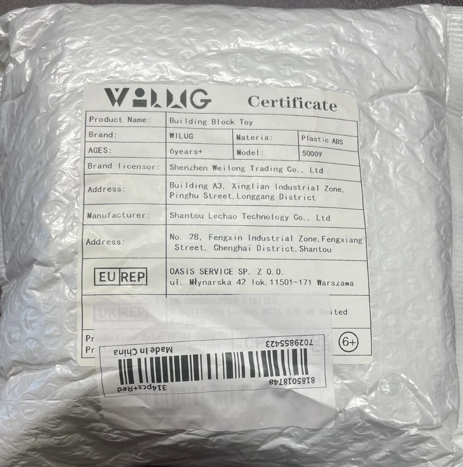 WILUG #50009 - Racing Car - Building Block Set - Image 4 of 4