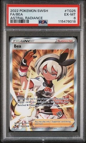 2022 FA/BEA TG25 POKEMON ASTRAL RADIANCE PSA 6