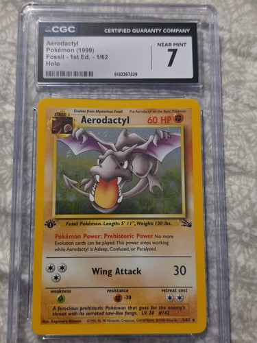 Aerodactyl (Unlimited) graded CGC 7 for sale on eBay