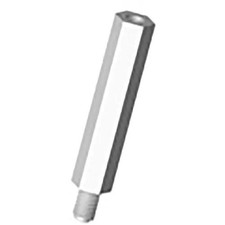 10PC KEYSTONE ELECTRONICS 4799 Standoff, 1/4 Hex, M-F, Threaded 4-40, Lengt
