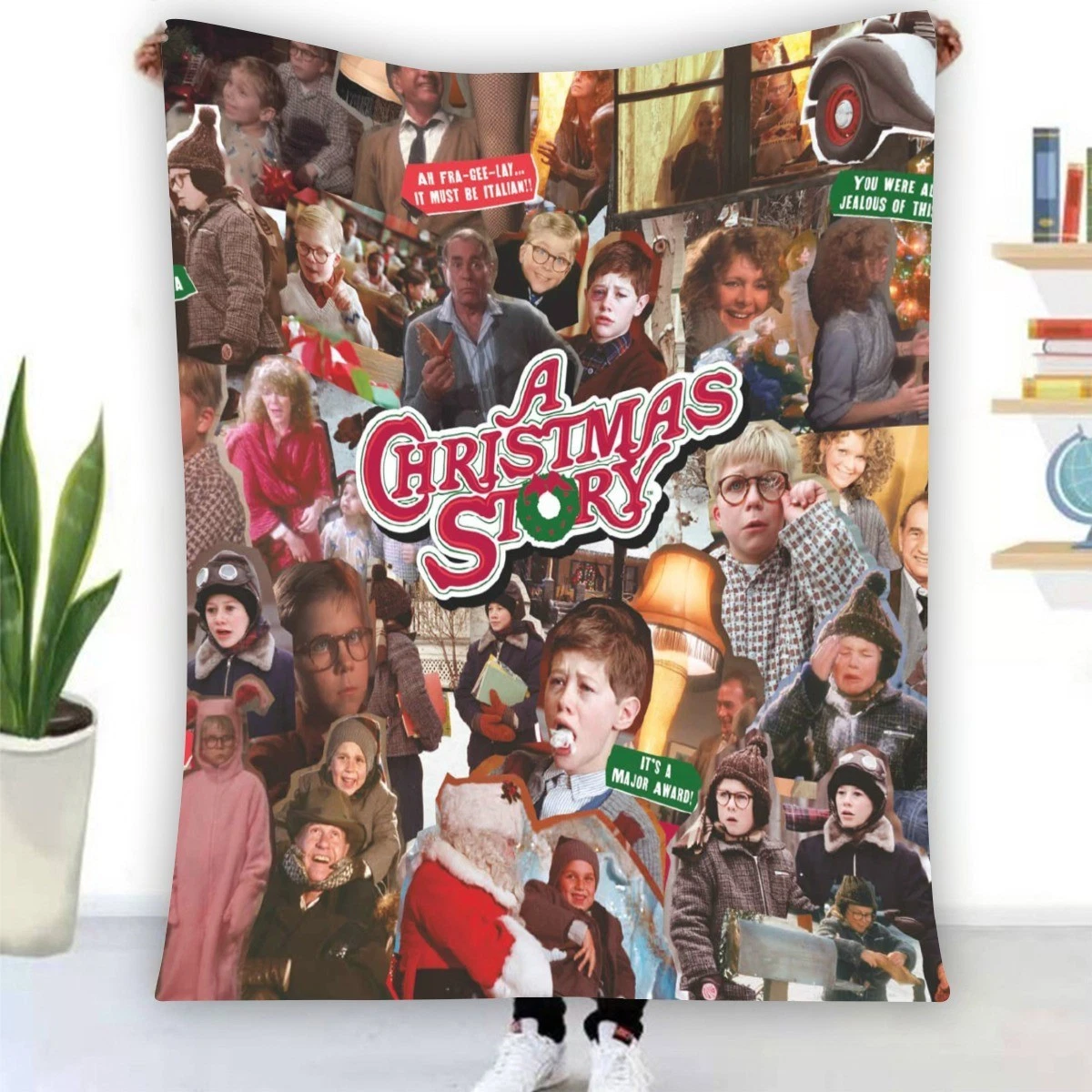 A Christmas Story Fleece Blanket, Gift for Kid