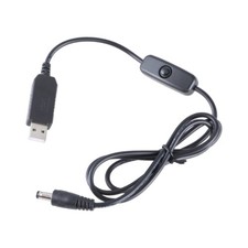 USB 5V to DC12V Power Cable for Routers Led USB to DC5.5x2.1mm Charging Cable