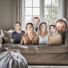 Custom Pillow with Pet Photo - Personalized Dog Cat Shaped Couple Memorial Gift