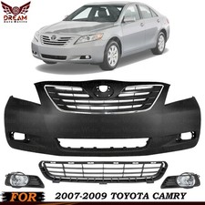 Front Bumper Cover Paintable Grille Assembly Kit For 2007-2009 Toyota Camry