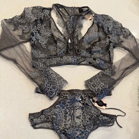 Victoria's Secret Designer Swarovski Crystal Fashion Show 2016 Lace Lingerie Set