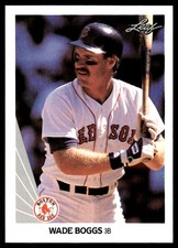 Wade Boggs 1990 Leaf #51 Boston Red Sox MLB READ FREE SHIPPING AutographDen