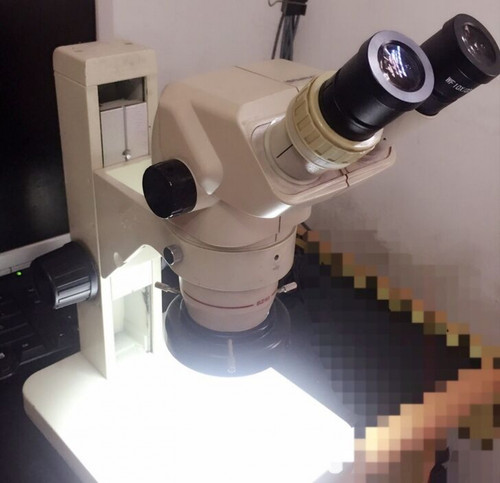 Olympus SZ4045 microscope+WF 10x/22 eyepieces+Base stand + Light+0.62X Objective