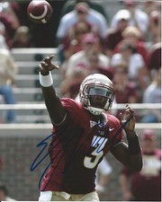 FLORIDA STATE EJ MANUEL SIGNED 8X10 PHOTO W/COA BUFFALO BILLS NFL B