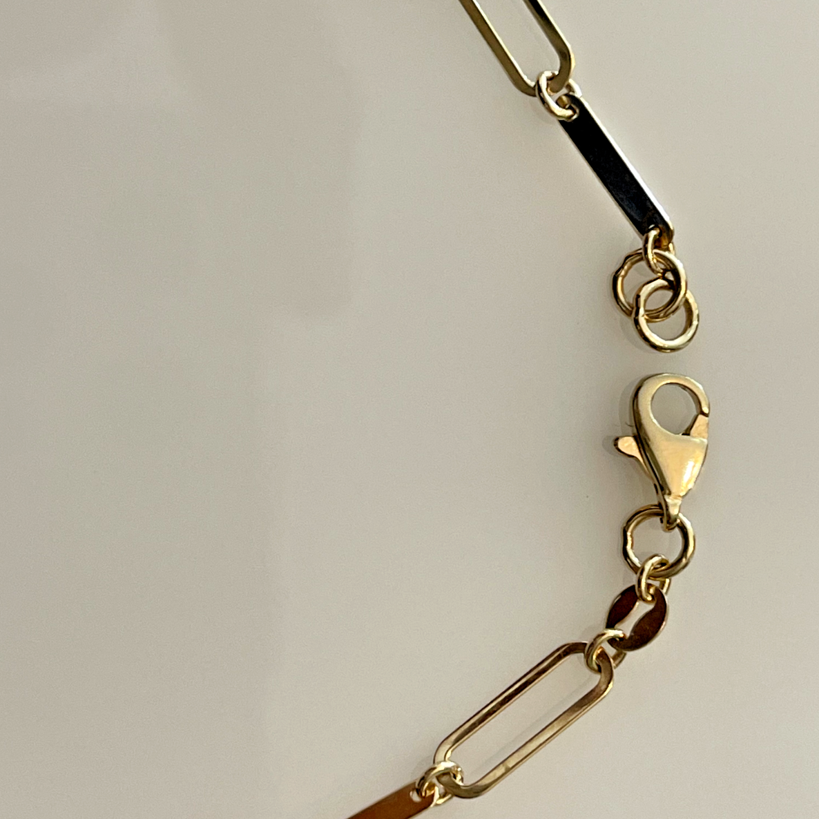 10" 14K Yellow Gold Paperclip Ankle Bracelet with Lobster Clasp NEW eBay
