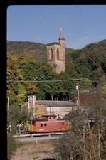 Reading & Northern Northeast caboose #92848 @ Jim Thorpe PA..-2019 Fuji slide