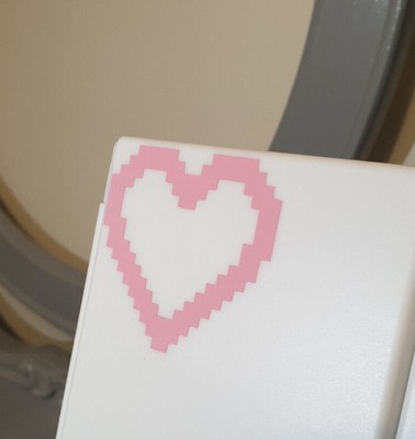 2x niedliche Liebe herzförmige Vinyl Aufkleber Transfer Aufkleber für Hochzeit Einladung Handwerk