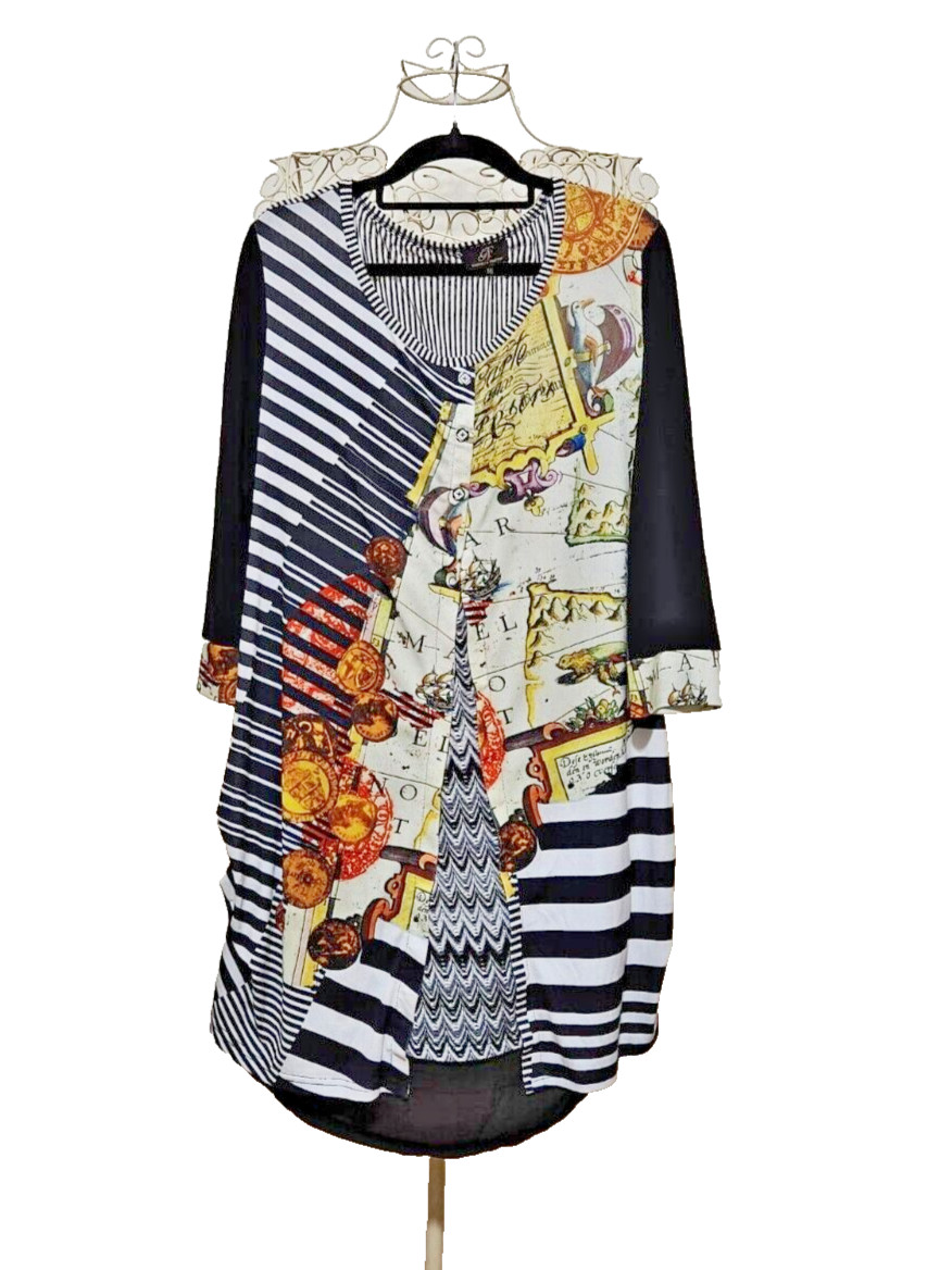 Gabriella Fratini Womens Tunic Dress Size 16 3/4 … - image 1