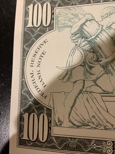 Reproduction Federal Reserve Banknote USA $100 1918 Unissued See Description!! - Picture 5 of 8