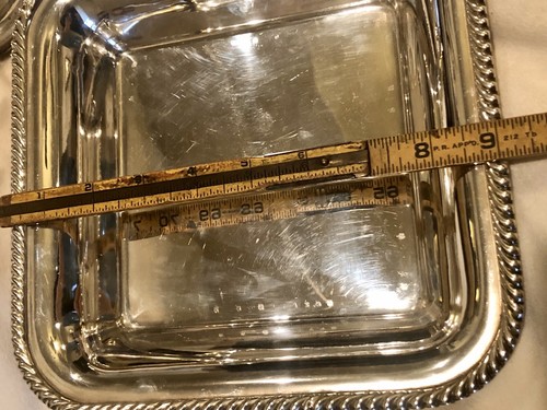 ANGELETTI ROMA Server Chafing Dish Hallmarked Stamped M.A.S.N Silver Plate - Picture 6 of 7