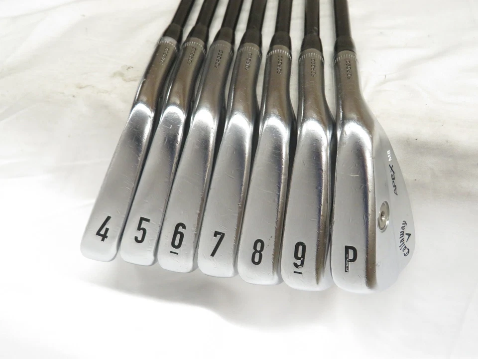 Used RH Callaway Apex MB Forged Iron Set 4-PW KBS TGI 110 Extra Stiff+ Graphite - Image 2 of 4
