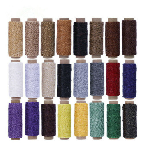 Kulay Natural Artificial Sinew Waxed Flat Polyester Thread, Sinue, 300 yards