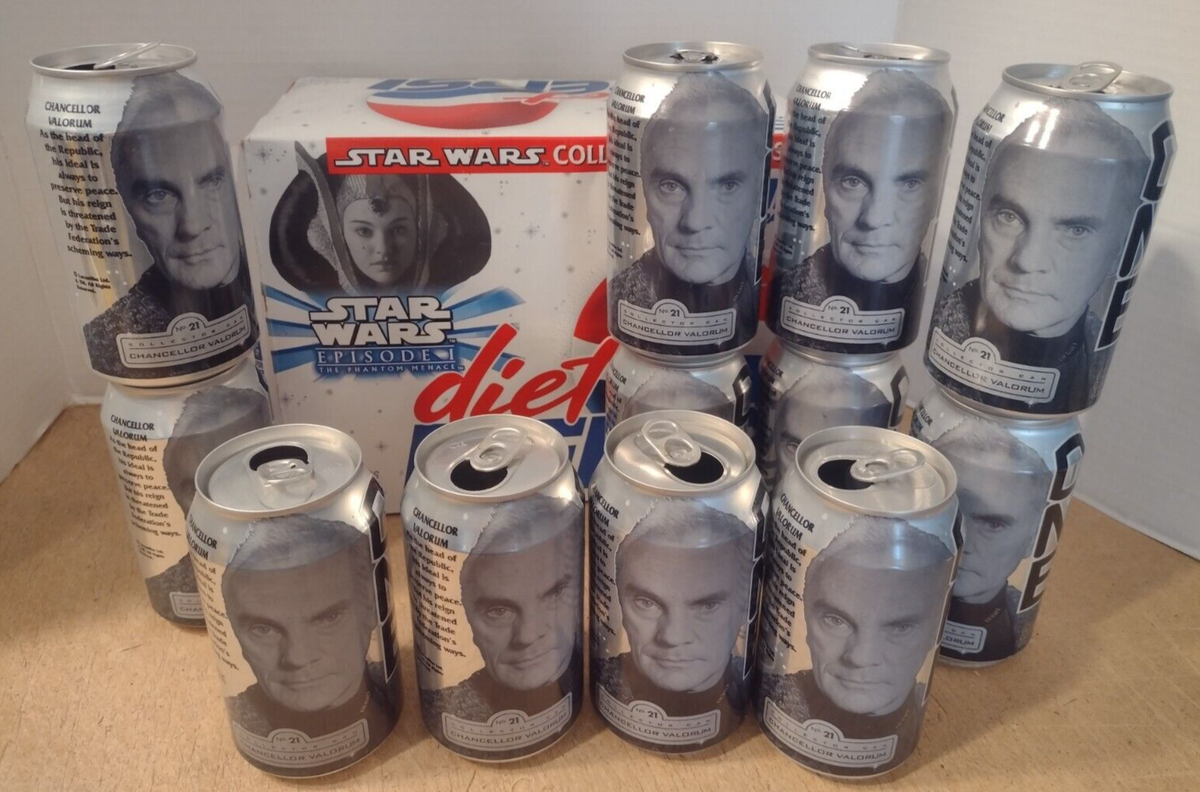 Star Wars Episode 1 Chancellor Valorum #21 Diet Pepsi 12 Pack/12