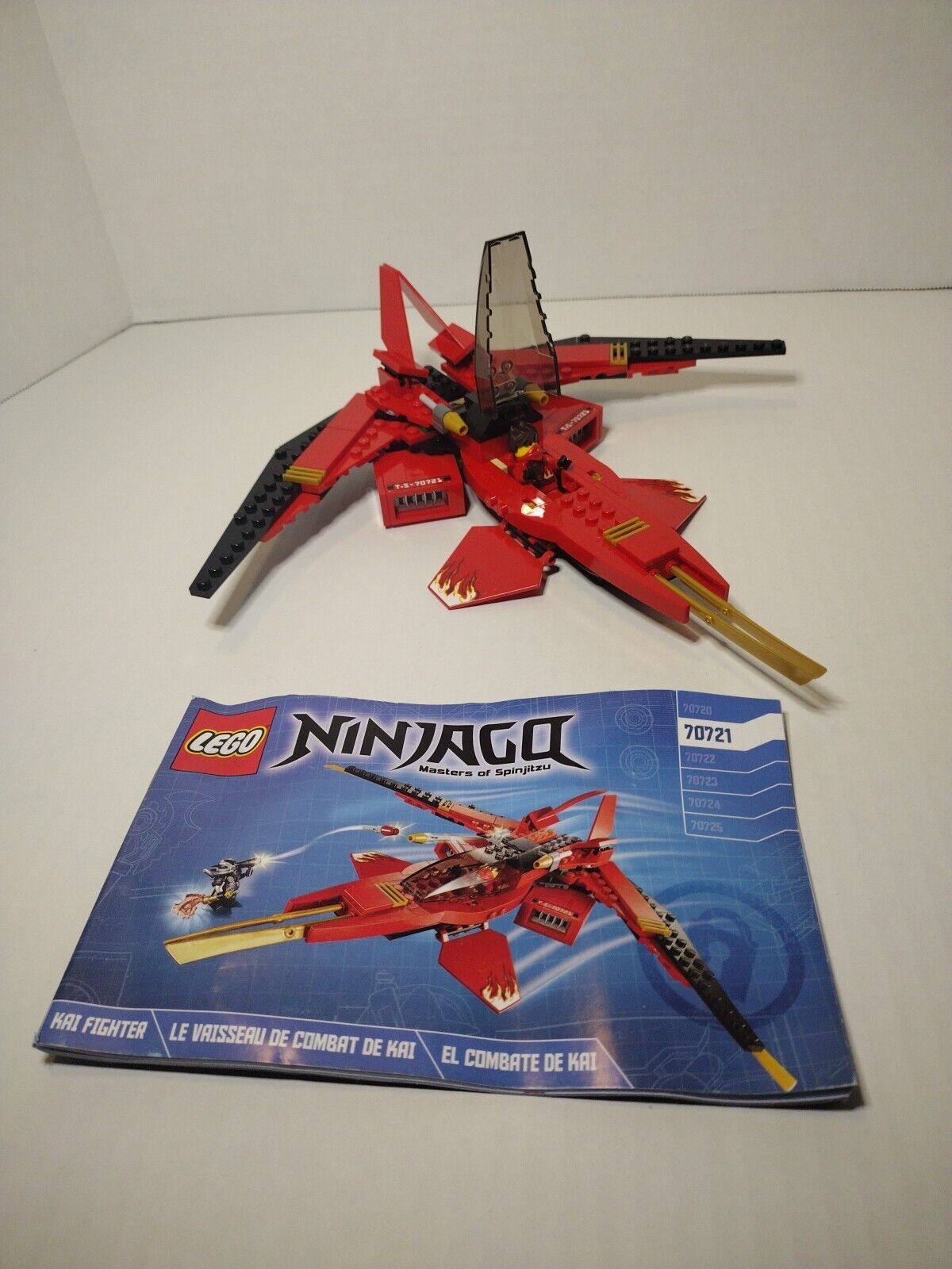 LEGO NINJAGO: Kai Fighter (70721) USED Includes Minifig Incomplete