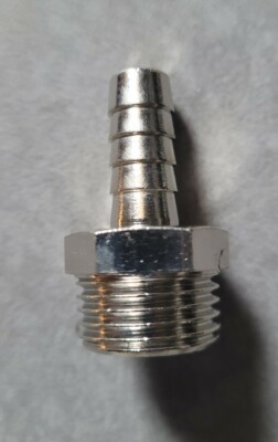 Gummihalter verchromt 1/2x10 M * 10 Stück * A&G Martinelli x Druckluft 