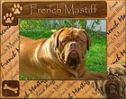 French Mastiff Laser Engraved Wood Picture Frame (3 x 5)